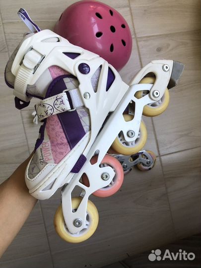 Ролики детские для девочек 31-36 reachion disney