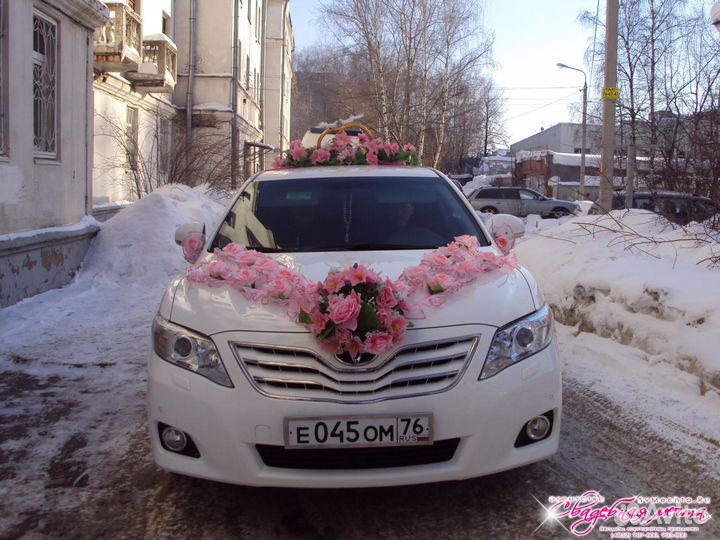 Украшения, цветы, ленты, кольц для свадебных машин