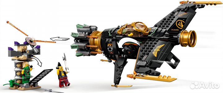 Lego Ninjago 71736 Скорострельный истребитель Коул