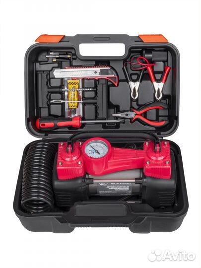 Компрессор 2-х цилиндровый в кейсе