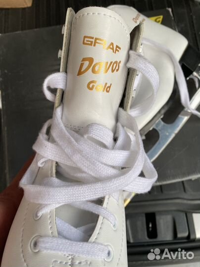 Коньки фигурные детские 34 Graf davos gold