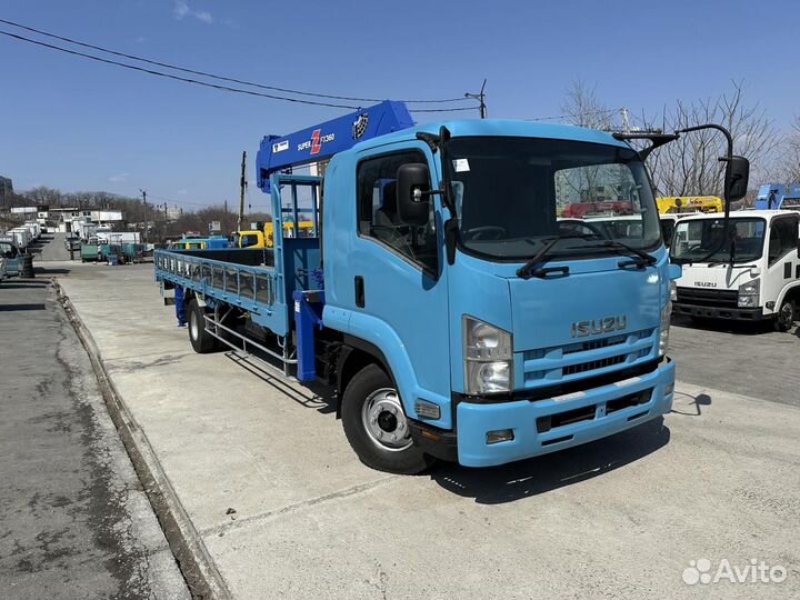 Бортовой грузовик Isuzu Forward (F-Series) с КМУ Tadano, 2012
