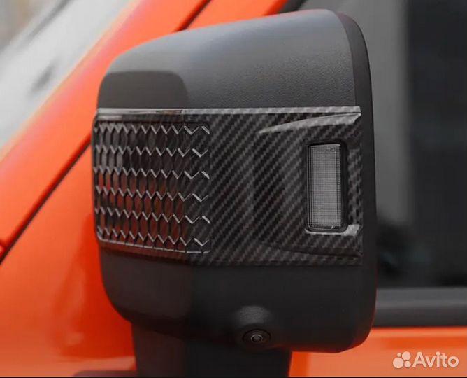 Накладки на зеркала полоса Tank 300 / Танк 300 2023-2025 carbon г.в