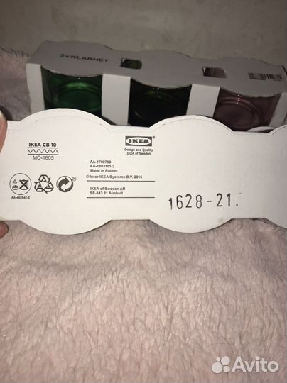 Пакетом /Подсвечники IKEA 2 Набора + 3 Свечи