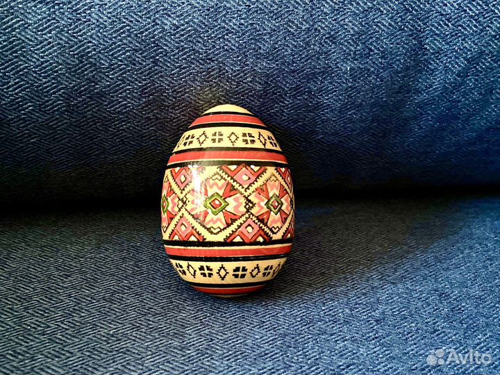 Яйцо деревянное расписное декоративное