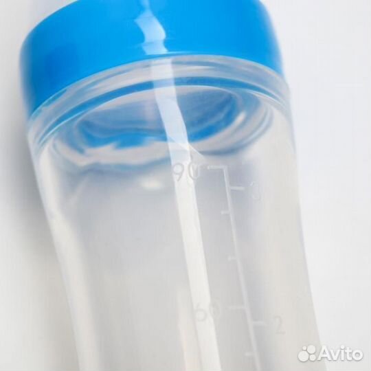 Бутылочка для кормления с ложкой, силикон с 5мес