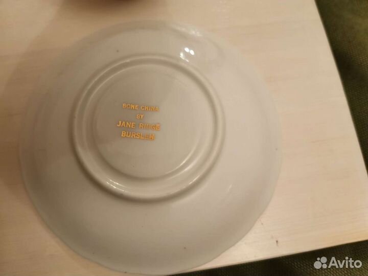 Чайная пара, фарфор, винтаж, Англия