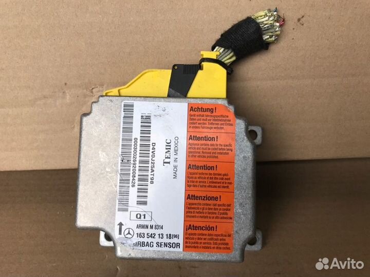 Блок Airbag SRS Mercedes-Benz M-Class W163 612963