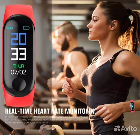 Смарт браслет, доп.ремешок в подарок