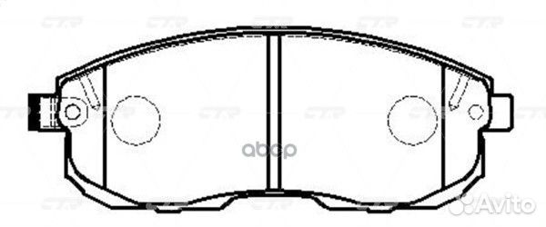 Колодки тормозные дисковые GK0730 CTR