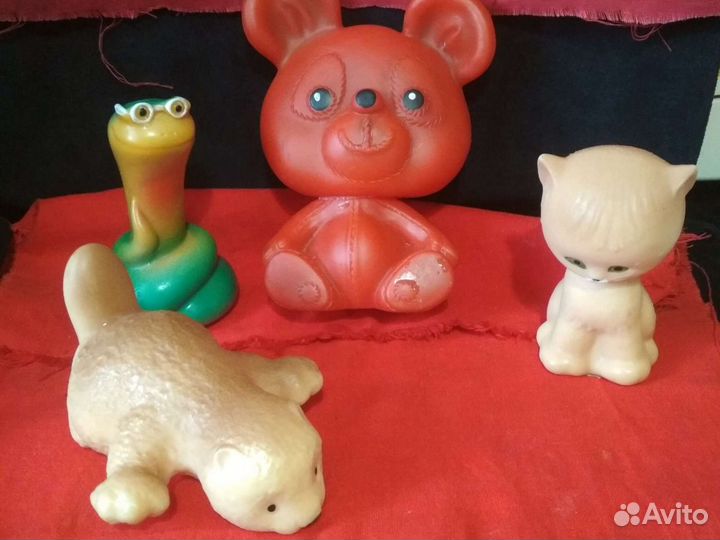 Детские резиновые игрушки СССР (выбор)