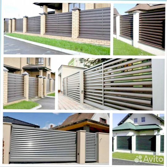 Металлический забор ранчо. Стильно