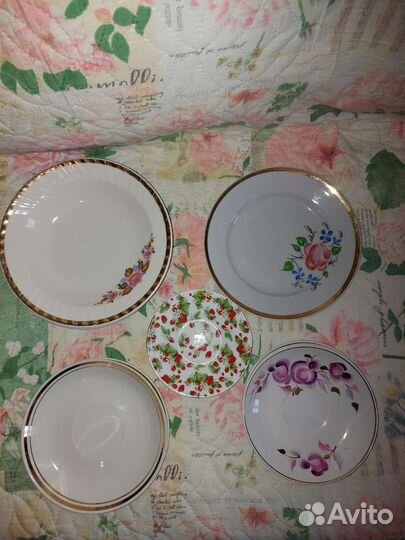 Тарелки фаянс