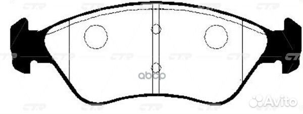 Колодки торм. пер. (старый арт. ckkk-8) KIA Rio