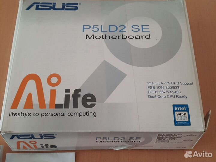 Материнская плата asus P5LD2 SE, i945P+ICH7R