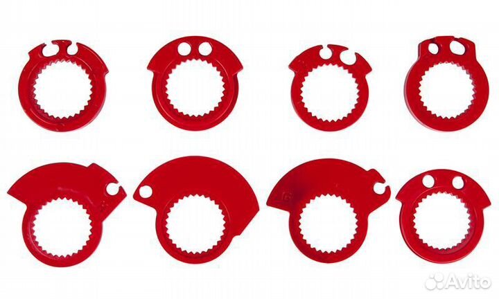 Грипсы (Ручки руля) мотоциклов, rtech, R20 lock-ON grips, wave design, оранжевый неон