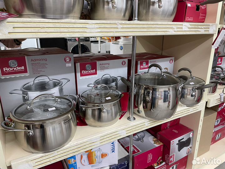 Кастрюли Rondell, индукционное дно