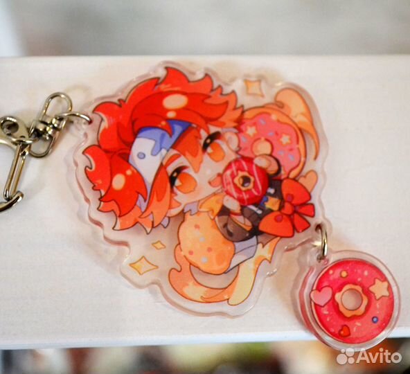 Акриловый брелок Рэки Кян SK8