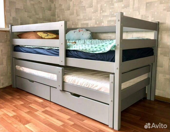 Детская кровать из березыдля 2 детей