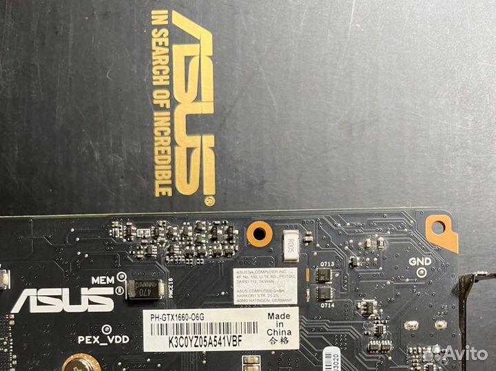 Видеокарта gtx 1660 6gb Asus
