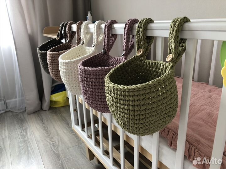 Кармашек на кроватку/подвесная корзинка