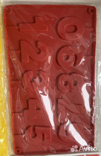 Силиконовая форма для шоколада (алфавит, цифры)