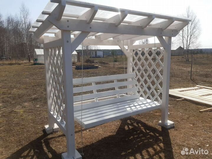 Качель деревянная