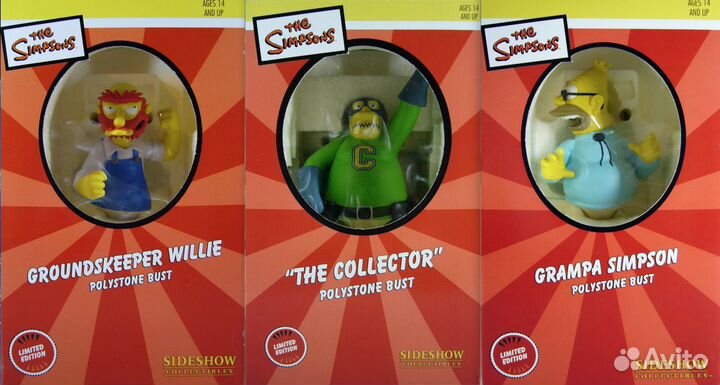 Sideshow The Simpsons Bust set не Hot toys