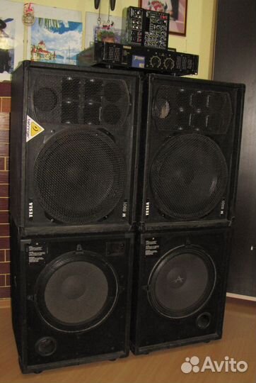 Колонки Сабы 4320W 4шт D15