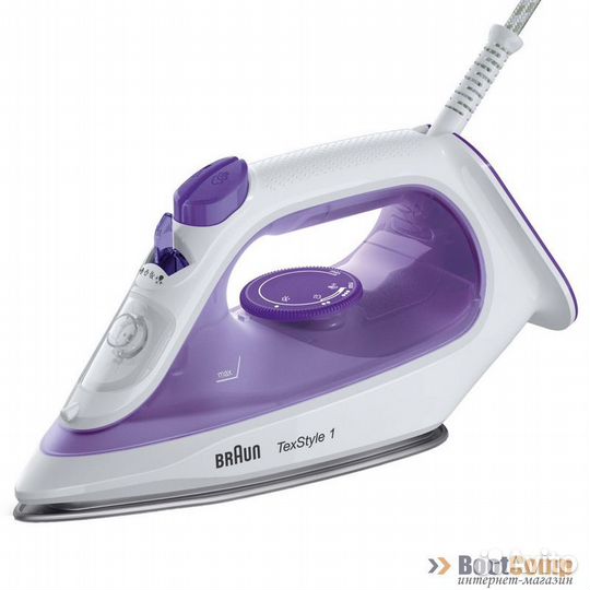 Утюг Braun SI1080VI TexStyle 1 белый/фиолетовый