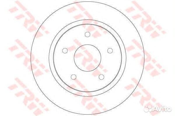 Задний тормозной диск TRW, DF6325