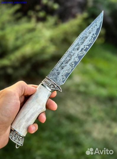 Нож Дамаск рог лося (Арт.67897)