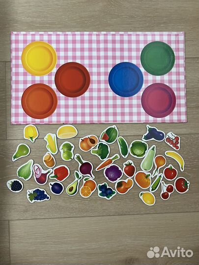 Развивающая игра на магнитах Изучаем цвета