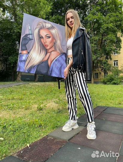 Портрет по фото на холсте, картина на холсте