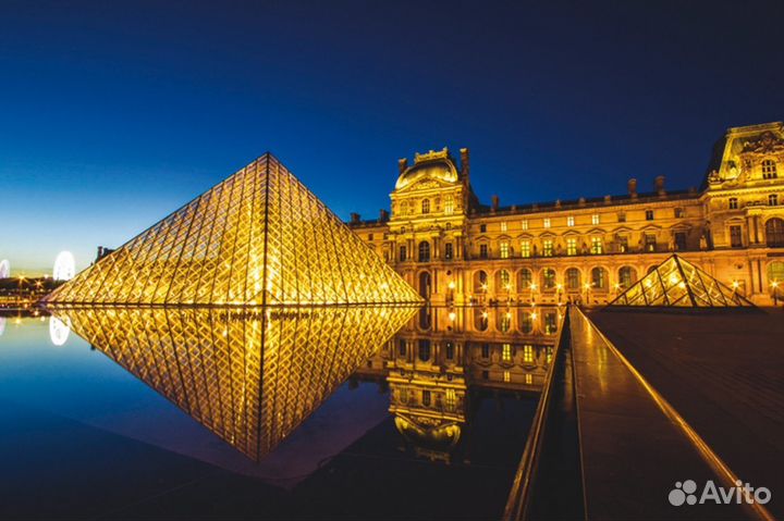 Пазл 1000 деталей Ночной Лувр, Schmidt, Германия