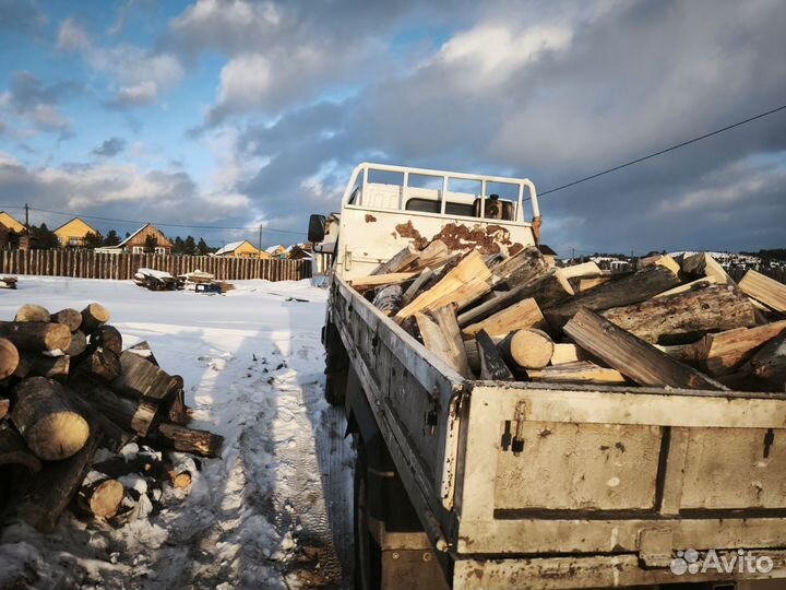 Дрова колотые сухие сосна/лиственница