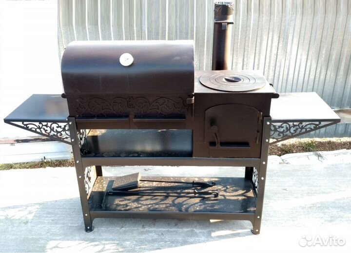 Смокер, печь под казан, гриль, мангал, коптильня