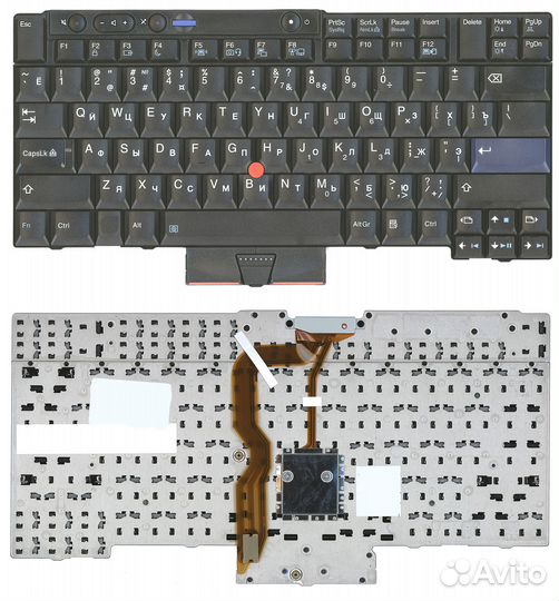 Клавиатура для Lenovo ThinkPad T400 T410+трекпойнт