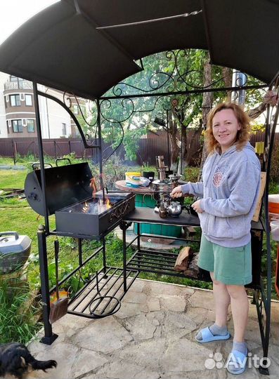 Мангал с печью