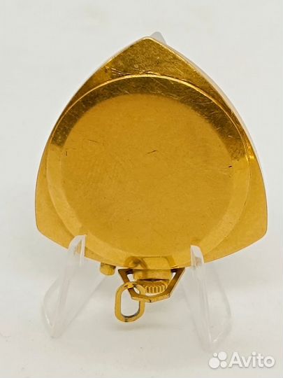 Часы кулон Заря Zaria позолота Au