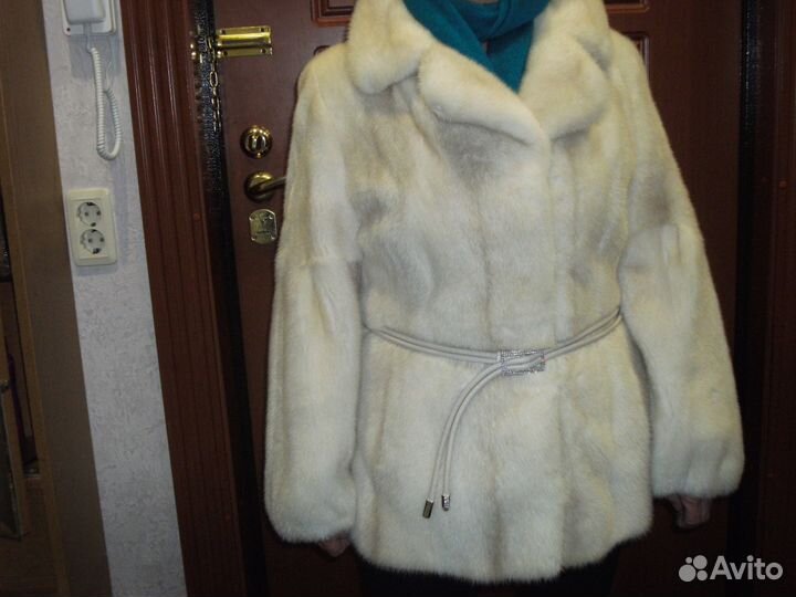 Женский полушубок, норка, новый