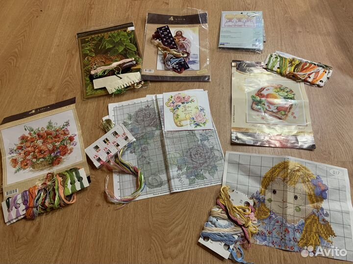 Наборы для вышивки крестом остатки