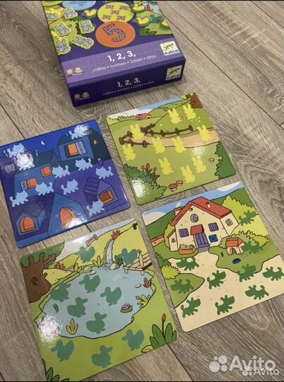 Настольные игры на изучение счета и цифр Gjeco