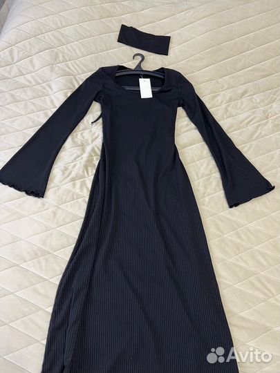 Платье лапша длинное