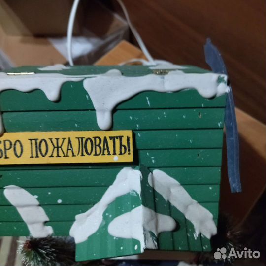 Новогодний домик с подсветкой