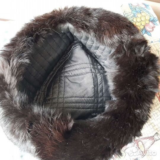 Мужская шапка кролик