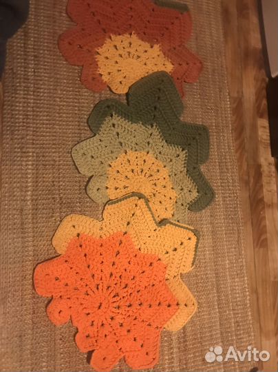 Коврики листья 3шт