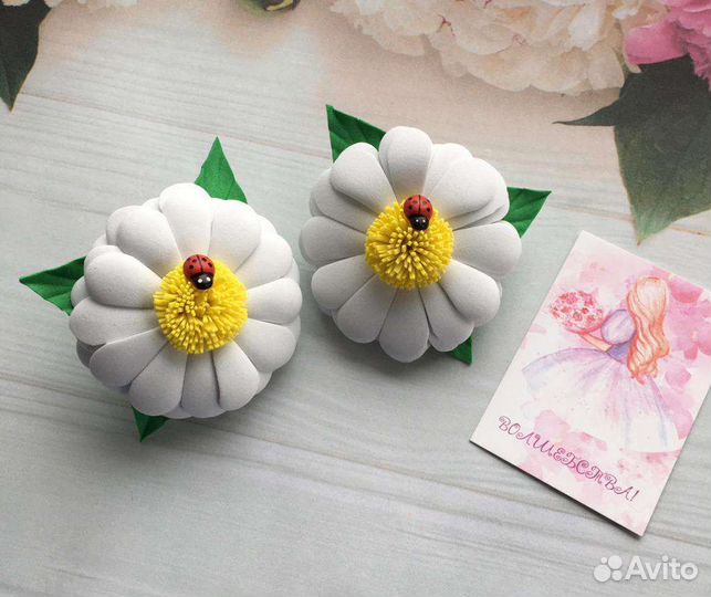 Резиночки летние бантики на первые хвостики