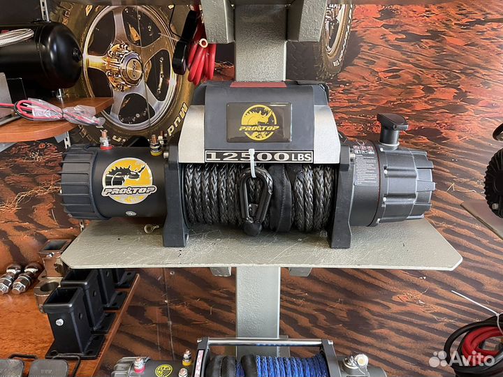 Лебедка автомобильная Pro Top 12000lbs Синт трос