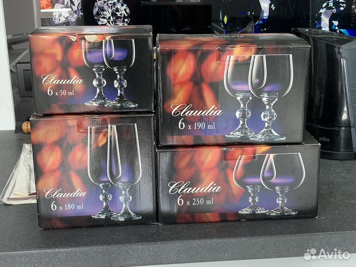 Бокалы фужеры Bohemia Claudia набор